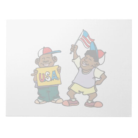 アメリカ。 ノートパッド (正面)