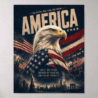 アメリカ ハクトウワシ 愛国ポスター 壁画 ポスター