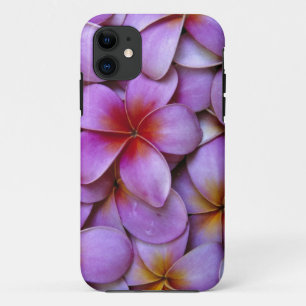 アメリカ ハワイ州 マウイ島。ピンクのプルメリアの花 iPhone 11 ケース