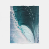 アメリカ、ハワイ、オアフ、ラージウェーブ フリースブランケット (正面)