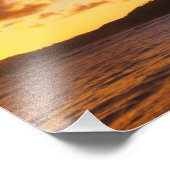 アメリカ、ハワイ、カウアイカラフル、2月の日の出 フォトプリント            (角)