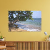 アメリカ、ハワイ、カウアイ、ビーチ風光明媚。RF) キャンバスプリント (インサイチュ (リビング))