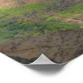 アメリカ、ハワイ、カウアイ、ワイメア、ワイメアキャニオン ポスター (角)