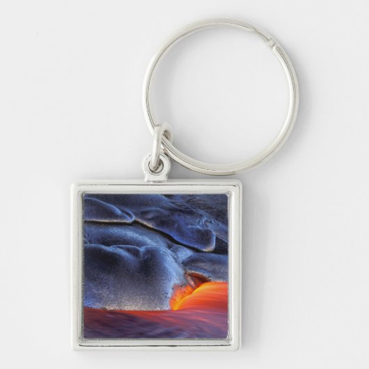 アメリカ、ハワイ、ビッグアイランド、キラウエア、火山NP キーホルダー (正面)