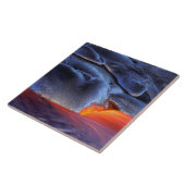 アメリカ、ハワイ、ビッグアイランド、キラウエア、火山NP、 タイル (側面)