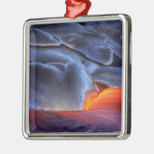 アメリカ、ハワイ、ビッグアイランド、キラウエア、火山NP メタルオーナメント (左)