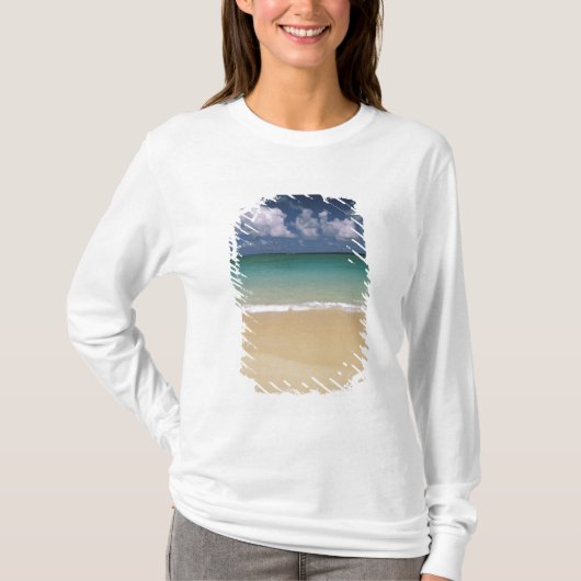 アメリカ、ハワイ。ビーチの風景 Tシャツ (正面)