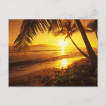 アメリカ、ハワイ、マウイ、カラフル2日の夕日