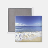 アメリカ、ハワイ、マウイ、サーフ来はマケナに マグネット (正面/裏面)