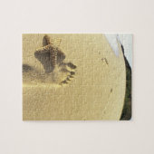 アメリカ、ハワイ、マウイ、マケナビーチ、フットプリント、 ジグソーパズル (横)