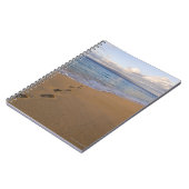 アメリカ、ハワイ、マウイ、ワイレア、ビーチ2の足跡 ノートブック (左側)