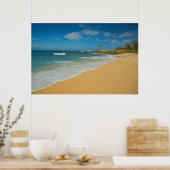 アメリカ,ハワイ,モロカイ島,スリーマイルビーチ ポスター (キッチン)