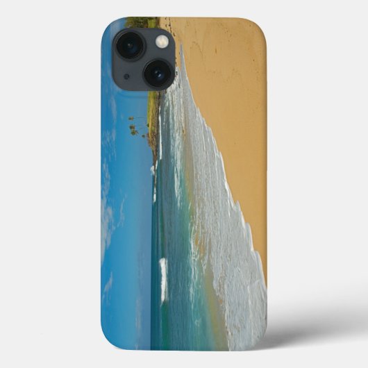 アメリカ、ハワイ、モロカイ島、スリー・マイル・ビーチ Case-Mate iPhoneケース (裏面)