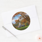 アメリカ，バージニア，ホット春，ホームステッド ラウンドシール (封筒)