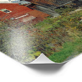 アメリカ、バーモント、ウェイズ・リバー。秋の葉 フォトプリント            (角)