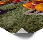 アメリカ、バーモント、シェルボーン、カボチャ ポスター (角)