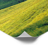 アメリカ、バーモント、ジェンネ・ファーム。緑転がの丘 ポスター (角)