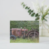 アメリカ、バーモント、マンチェスター:アンティークファームトラクター ポストカード (スタンド正面)