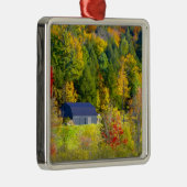アメリカ、バーモント。秋の道路100に沿って。 メタルオーナメント (右)