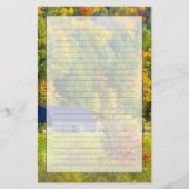 アメリカ、バーモント。秋100号沿いの道路。 便箋 (正面)