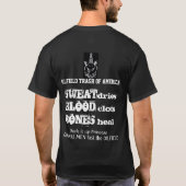 アメリカ"パッチプライド"の油田の屑 Tシャツ (裏面)