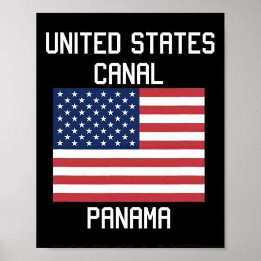 アメリカ パナマ運河 トランプ 2025 ユーモア ポスター (正面)