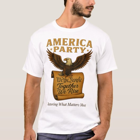 アメリカ・パーティ 大切なものを取り戻す Tシャツ (正面)