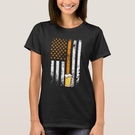 アメリカ ビール 父の日 メンズ ビール好き 1 Tシャツ (正面)