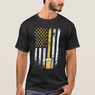アメリカ ビール 父の日 男性 ビール好き Tシャツ