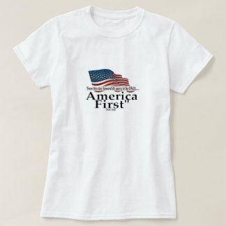 アメリカ・ファースト トランプ 引用 patriotic フラグ tシャツ