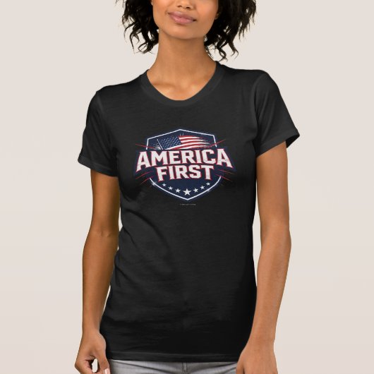 アメリカ・ファースト Tシャツ (正面)