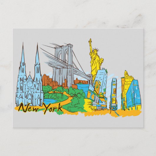 アメリカ・ファーモン・シティ・ニューヨーク ポストカード (正面)