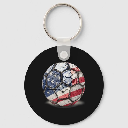 アメリカ フットサル サッカー キーホルダー (正面)