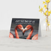 アメリカ・フラミンゴのキリスト教記念日の2回目 カード (黄色い花)