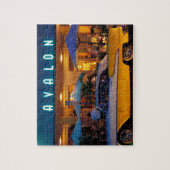 アメリカ、フリカ、マイアミ、南ビーチ夜。 ジグソーパズル (縦)