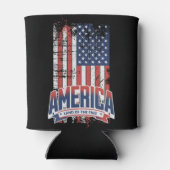 アメリカ – フリーの土地 缶クーラー (裏面)