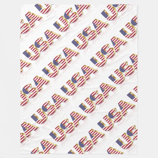 アメリカ フリースブランケット (正面)