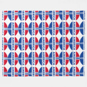 アメリカ フリースブランケット (正面(横))