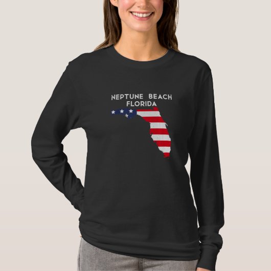 アメリカ フロリダ州 ネプチューン ビーチ 旅行 Tシャツ (正面)