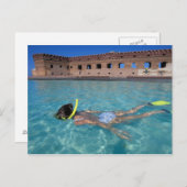 アメリカ,フロリダ州,フロリダ州鍵,フォートジェファーソン, 1846, ポストカード (正面/裏面)