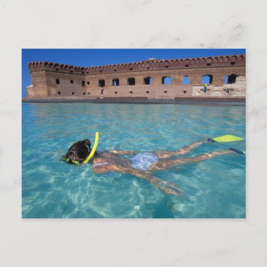 アメリカ,フロリダ州,フロリダ州鍵,フォートジェファーソン, 1846, ポストカード (正面)