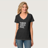 アメリカ・フロリダ州・マイアミの市外局番305 Tシャツ (正面フル)
