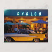 アメリカ, フロリダ州, マイアミ, 夜のサウスビーチ。 ポストカード (正面)