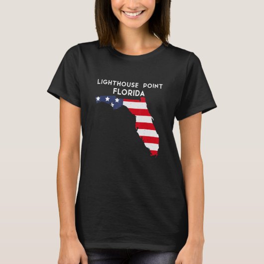 アメリカ フロリダ州 ライトハウスポイント 旅行 Tシャツ (正面)