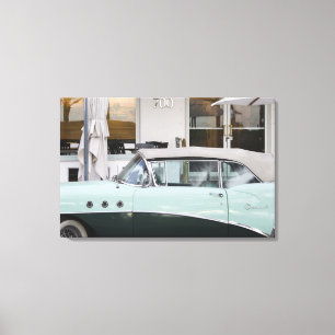 アメリカ、フロリダ、マイアミビーチ:サウスビーチ、1956年 キャンバスプリント