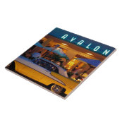 アメリカ、フロリダ、マイアミ、南ビーチの夜。 タイル (側面)