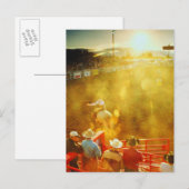 アメリカ、ブルライダーとカウボーイズの高眼差し ポストカード (正面/裏面)