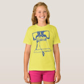 アメリカ – ブルーリバティーベル Tシャツ (正面フル)