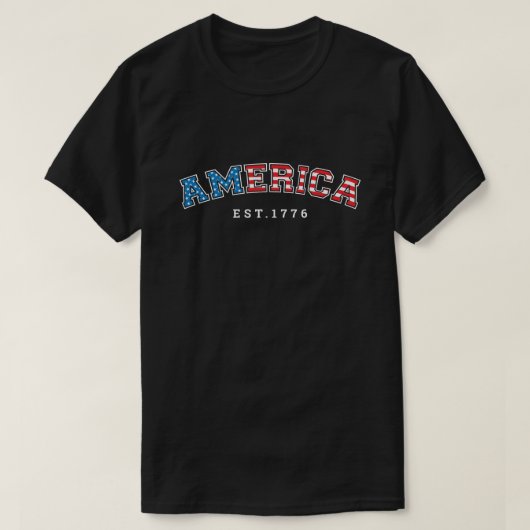 アメリカ・ベスト1776 Tシャツ (デザイン正面)