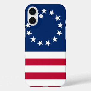 アメリカ・ベッツィロス国旗 iPhone 16 PLUSケース